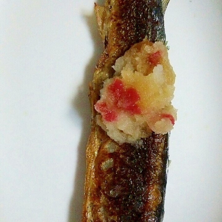 秋刀魚～梅がきく大根おろしぞえ